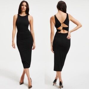 GOOD TOUCH '90S PLUNGE BACK DRESS Size 2 (Med)